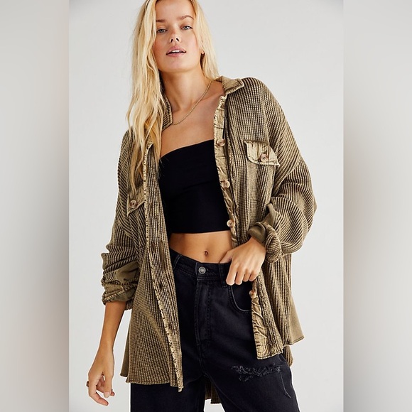 Free People FP One Scout Jacket in Fawn Rare No Longer Sold - Picture 2 of 16